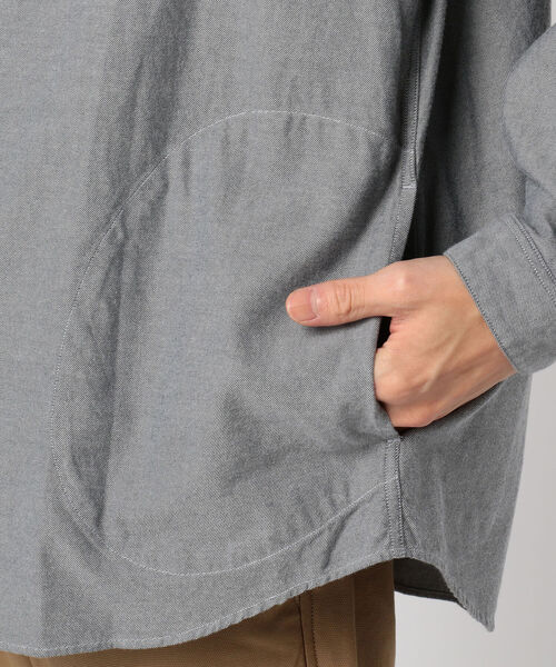 DANTON（ダントン）の「【DANTON/ダントン】 バンドカラー ビエラシャツ（シャツ/ブラウス・メンズ・ネイビー/グレー/ブラウン/キナリ・44/42/40/38）」の21枚目の写真