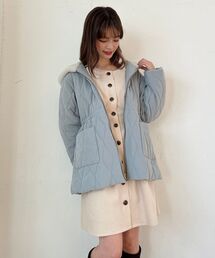 MAJESTIC LEGON | フードファーキルティングコート(その他アウター)