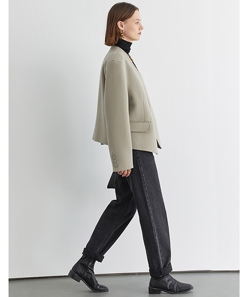 Fano Studios（ファノ ストゥディオズ）の「【Fano Studios】vintage black tapered denim FD20K025（デニムパンツ・レディース・ブラック・S/M/L）」の2枚目の写真