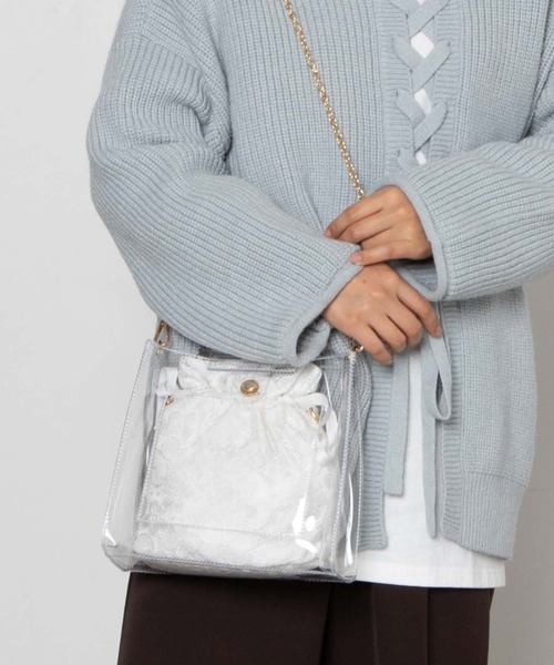 WEGO（ウィゴー）の「WEGO/ハンドルマルチクリアショルダーバッグ（ショルダーバッグ・レディース・その他1/その他2/その他3/その他4/その他5・FREE）」の4枚目の写真