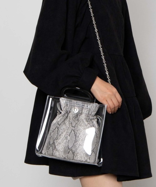 WEGO（ウィゴー）の「WEGO/ハンドルマルチクリアショルダーバッグ（ショルダーバッグ・レディース・その他1/その他2/その他3/その他4/その他5・FREE）」の5枚目の写真