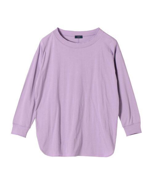 SHIPS(シップス)の「シフォン天竺シアークルーネック◆(Tシャツ/カットソー・レディース・ホワイト/ブラック/ライトブルー/ラベンダー・ONE SIZE)」の14枚目の写真