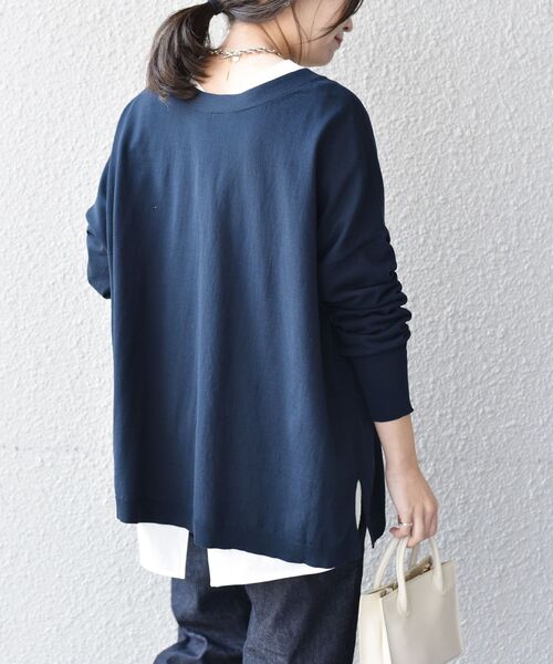 SHIPS(シップス)の「シフォン天竺シアークルーネック◆(Tシャツ/カットソー・レディース・ホワイト/ブラック/ライトブルー/ラベンダー・ONE SIZE)」の19枚目の写真