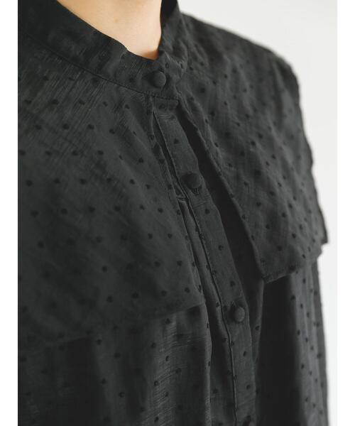 SLURR(スラ―)の「シアーハートドットスクエアネックブラウス(シャツ/ブラウス・レディース・ブラック・FREE)」の14枚目の写真