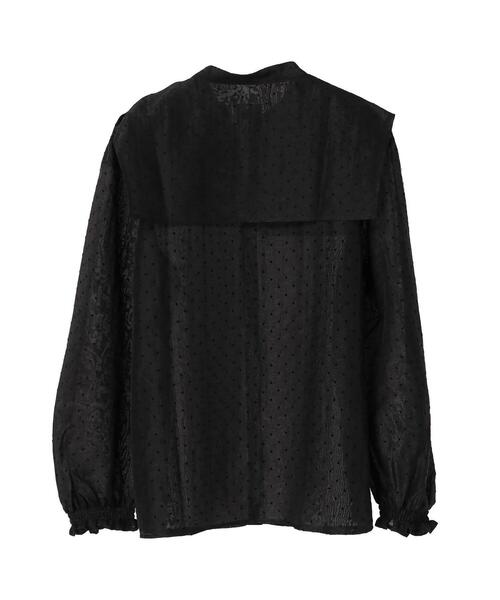 SLURR(スラ―)の「シアーハートドットスクエアネックブラウス(シャツ/ブラウス・レディース・ブラック・FREE)」の19枚目の写真