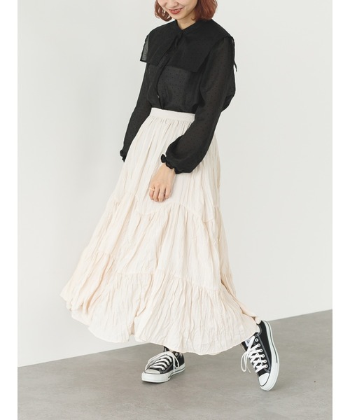 SLURR(スラ―)の「シアーハートドットスクエアネックブラウス(シャツ/ブラウス・レディース・ブラック・FREE)」の21枚目の写真