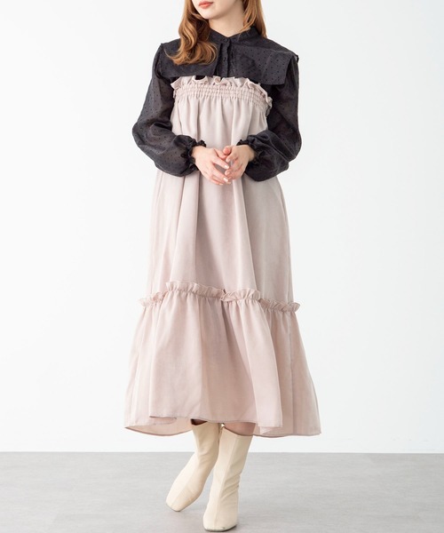 SLURR(スラ―)の「シアーハートドットスクエアネックブラウス(シャツ/ブラウス・レディース・ブラック・FREE)」の20枚目の写真