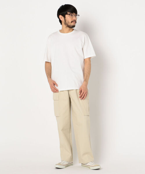 BATONER（バトナー）の「【BATONER/バトナー】別注 PACK T-SHIRT (DEGREASE COTTON) #BN-21SM-051（Tシャツ/カットソー・メンズ・ホワイト/ブラック/ネイビー/キナリ・M/L/XL）」の13枚目の写真