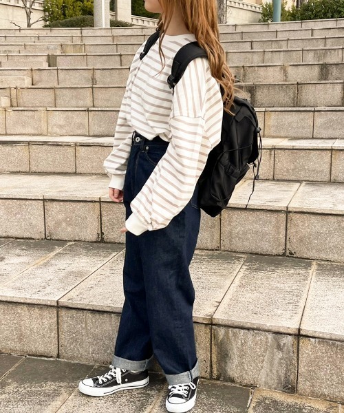 apres jour（アプレジュール）の「ボーダー袖ボリュームトップス【ZOZOTOWN限定アイテム】（Tシャツ/カットソー・レディース・オフホワイト/ラベンダー/ベージュ/ミント・X-LARGE/フリー）」の22枚目の写真