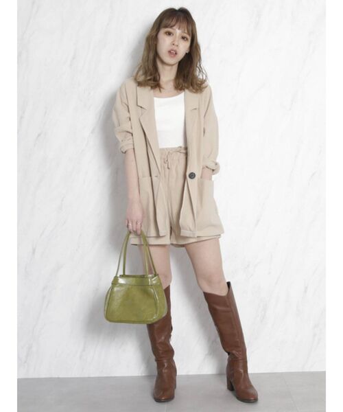 dazzlin(ダズリン)の「ベーシックキャミインナートップス(キャミソール・レディース・ブラック/オフホワイト・FREE)」の3枚目の写真