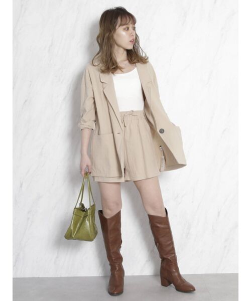 dazzlin(ダズリン)の「ベーシックキャミインナートップス(キャミソール・レディース・ブラック/オフホワイト・FREE)」の5枚目の写真