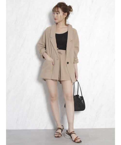 dazzlin(ダズリン)の「ベーシックキャミインナートップス(キャミソール・レディース・ブラック/オフホワイト・FREE)」の10枚目の写真