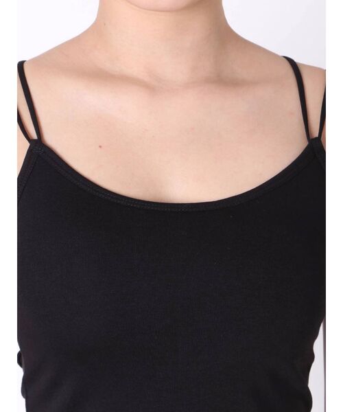 dazzlin(ダズリン)の「ベーシックキャミインナートップス(キャミソール・レディース・ブラック/オフホワイト・FREE)」の18枚目の写真