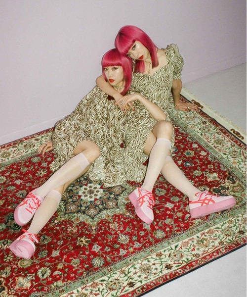 ASICS（アシックス）の「ASICS JAPAN S PF / アシックス ジャパンエス ピーエフ【SP】（スニーカー・メンズ・ピンク/ベージュ・23.0cm/23.5cm/25.0cm/24.0cm/24.5cm/22.5cm/25.5cm/27.0cm/26.0cm/27.5cm/26.5cm/28.0cm）」の4枚目の写真