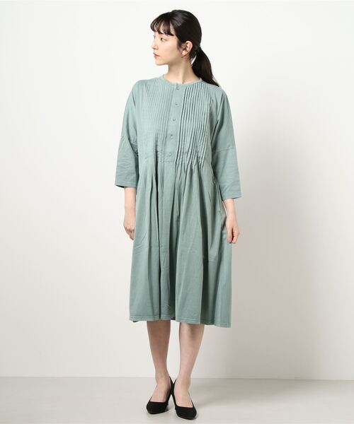 セール ローズブーケ刺しゅうピグメント加工天竺タックカットワンピース ワンピース Super Hakka スーパーハッカ のファッション通販 Zozotown