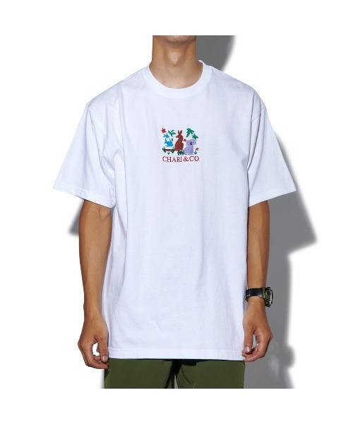 CHARI&CO(チャリアンドコー)の「CHARI&CO MEMORY OF AUSSIE TEE Tシャツ(Tシャツ/カットソー・メンズ・ホワイト/ネイビー・SMALL/MEDIUM/LARGE/X-LARGE)」の2枚目の写真