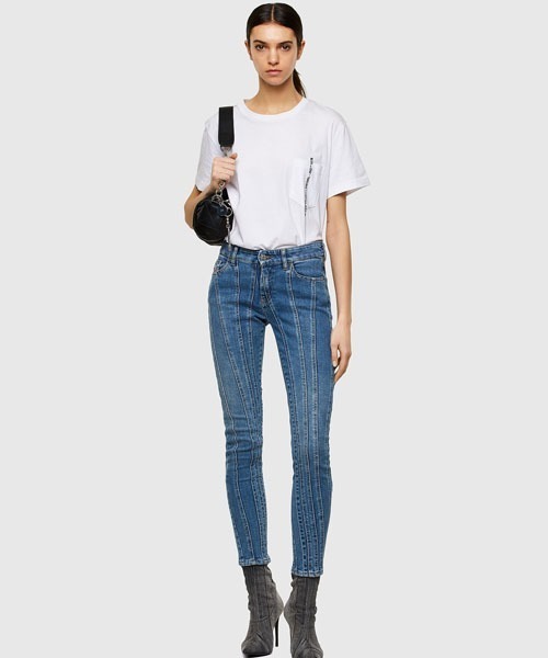 DIESEL(ディーゼル)の「DIESEL SS21 レディース スーパースキニー ライトインディゴ デニム(デニムパンツ・レディース・インディゴブルー・25inch/23inch/27inch/29inch)」の7枚目の写真