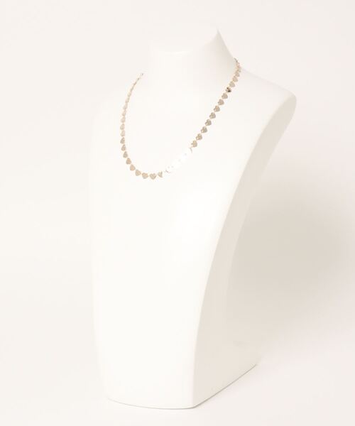 flower（フラワー）の「ハートチェーンネックレス（ネックレス・レディース・ゴールド・FREE）」の2枚目の写真