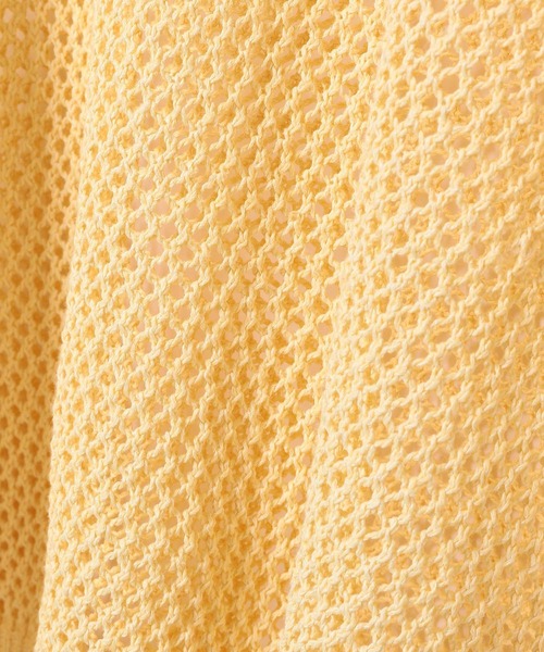 ROPE'（ロペ）の「透かしメッシュ柄プルオーバー（ニット/セーター・レディース・ダークブラウン/グリーン/キナリ・38）」の11枚目の写真