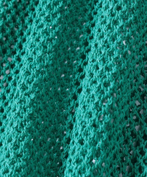 ROPE'（ロペ）の「透かしメッシュ柄プルオーバー（ニット/セーター・レディース・ダークブラウン/グリーン/キナリ・38）」の19枚目の写真