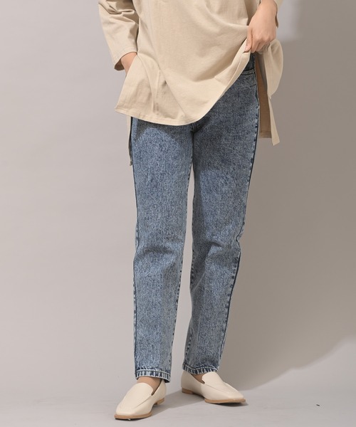 rps（アールピーエス）の「センタープレスコットンテーパードパンツ（その他パンツ・レディース・ブルー/アイボリー/ベージュ/ライトブルー/ライトカーキ/ブラック・M）」の5枚目の写真