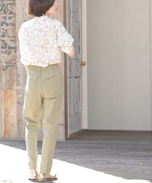 rps（アールピーエス）の「センタープレスコットンテーパードパンツ（その他パンツ・レディース・ブルー/アイボリー/ベージュ/ライトブルー/ライトカーキ/ブラック・M）」の19枚目の写真