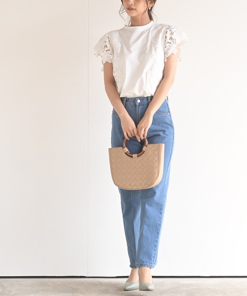 rps（アールピーエス）の「センタープレスコットンテーパードパンツ（その他パンツ・レディース・ブルー/アイボリー/ベージュ/ライトブルー/ライトカーキ/ブラック・M）」の13枚目の写真