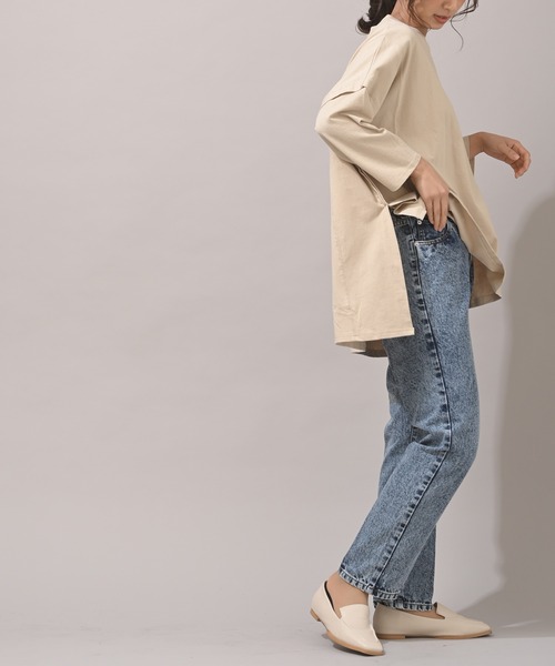 rps（アールピーエス）の「センタープレスコットンテーパードパンツ（その他パンツ・レディース・ブルー/アイボリー/ベージュ/ライトブルー/ライトカーキ/ブラック・M）」の14枚目の写真