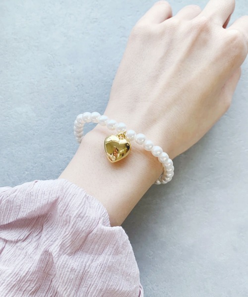 iso（イソ）の「ハートチャーム2連パールブレスレット（ブレスレット・レディース・シルバー/ゴールド・FREE）」の17枚目の写真