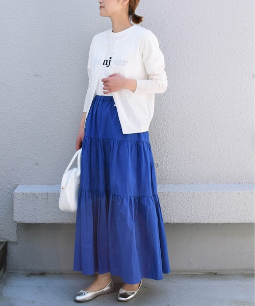 PICCIN（ピッチン）の「エアータンブラーティアードスカート（スカート・レディース・ピンク/ブルー/ブラック・M）」の9枚目の写真