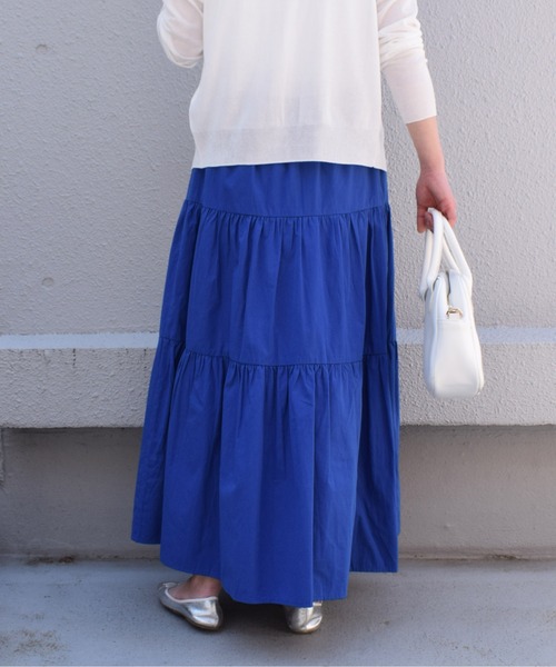 PICCIN（ピッチン）の「エアータンブラーティアードスカート（スカート・レディース・ピンク/ブルー/ブラック・M）」の6枚目の写真