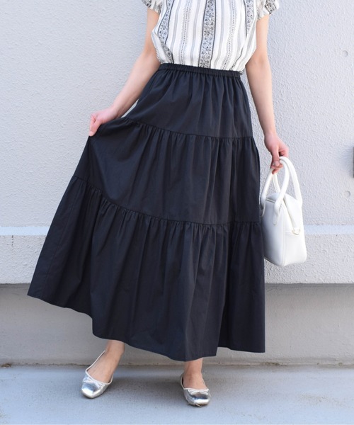 PICCIN（ピッチン）の「エアータンブラーティアードスカート（スカート・レディース・ピンク/ブルー/ブラック・M）」の21枚目の写真