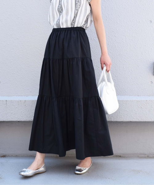 PICCIN（ピッチン）の「エアータンブラーティアードスカート（スカート・レディース・ピンク/ブルー/ブラック・M）」の22枚目の写真