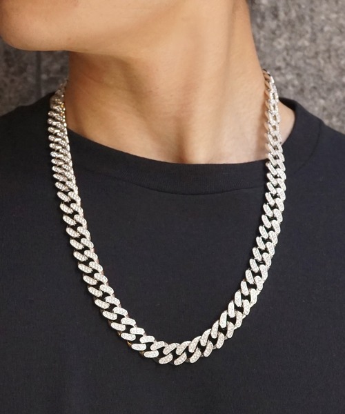 SBG（エスビー）の「SBG CZキューバンチェーンネックレス（ネックレス・メンズ・シルバー/ゴールド/シルバー系その他/ゴールド系その他/シルバー系その他2/ゴールド系その他2・50cm/60cm/45cm/55cm/40cm）」の17枚目の写真
