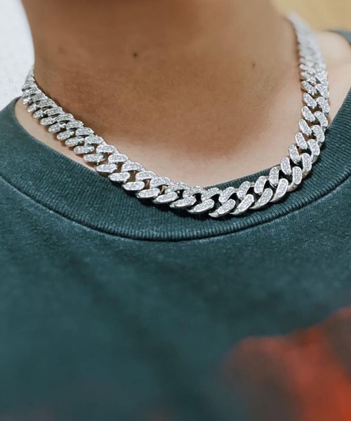 SBG（エスビー）の「SBG CZキューバンチェーンネックレス（ネックレス・メンズ・シルバー/ゴールド/シルバー系その他/ゴールド系その他/シルバー系その他2/ゴールド系その他2・50cm/60cm/45cm/55cm/40cm）」の20枚目の写真