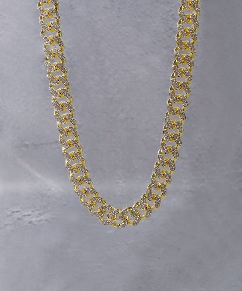 セール】SBG CZキューバンチェーンネックレス（ネックレス