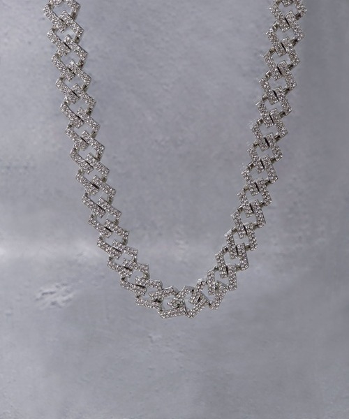 セール】SBG CZキューバンチェーンネックレス（ネックレス