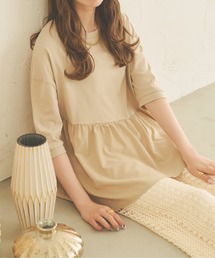 Ambre Neige | 切り替えギャザープルオーバー／【WEB/EC限定商品】(Tシャツ/カットソー)