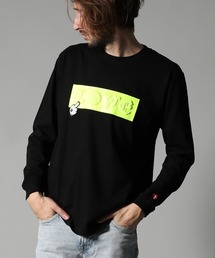 mlt3397-5.6ozコットン天竺 LOVEBOXフォームプリント LS Tシャツ