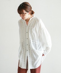 NOMBRE IMPAIR | シフリー刺繍　ロングブラウス(シャツ/ブラウス)