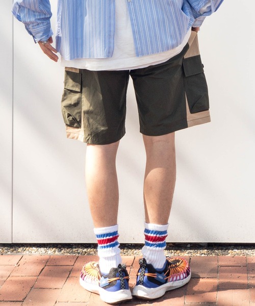 ROOP TOKYO by Hayato（ループトウキョウバイハヤト）の「ROOPTOKYO by Hayato Ne Field Shorts コットンナイロンカーゴショーツ（カーゴパンツ・メンズ・ブラック/ブラウン/カーキ・S/M/L）」の3枚目の写真