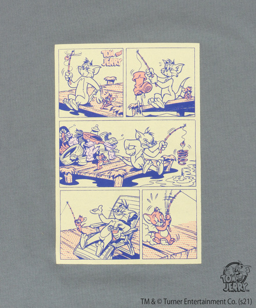 LBC(エルビーシー)の「Tom and Jerry Tシャツ(Tシャツ/カットソー・レディース・オリーブ/チャコールグレー/オフホワイト/ライトグレー・M/LL)」の12枚目の写真
