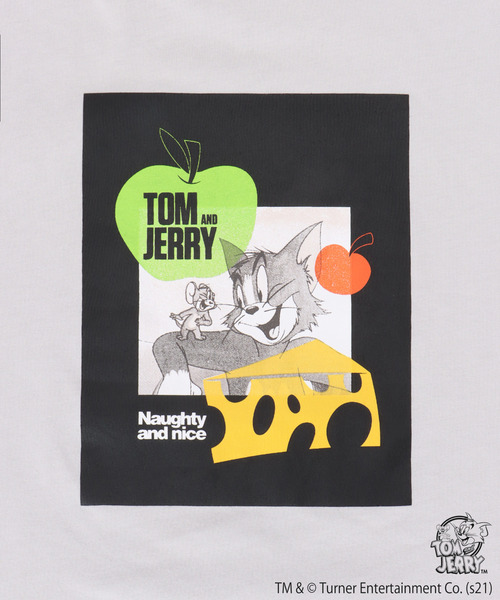 LBC(エルビーシー)の「Tom and Jerry Tシャツ(Tシャツ/カットソー・レディース・オリーブ/チャコールグレー/オフホワイト/ライトグレー・M/LL)」の13枚目の写真