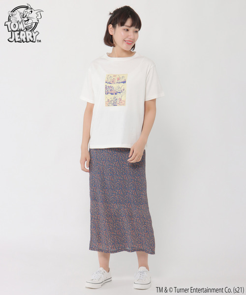 LBC(エルビーシー)の「Tom and Jerry Tシャツ(Tシャツ/カットソー・レディース・オリーブ/チャコールグレー/オフホワイト/ライトグレー・M/LL)」の16枚目の写真