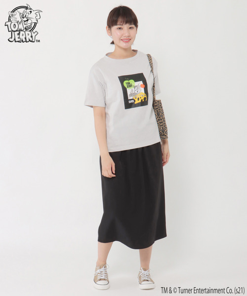LBC(エルビーシー)の「Tom and Jerry Tシャツ(Tシャツ/カットソー・レディース・オリーブ/チャコールグレー/オフホワイト/ライトグレー・M/LL)」の18枚目の写真