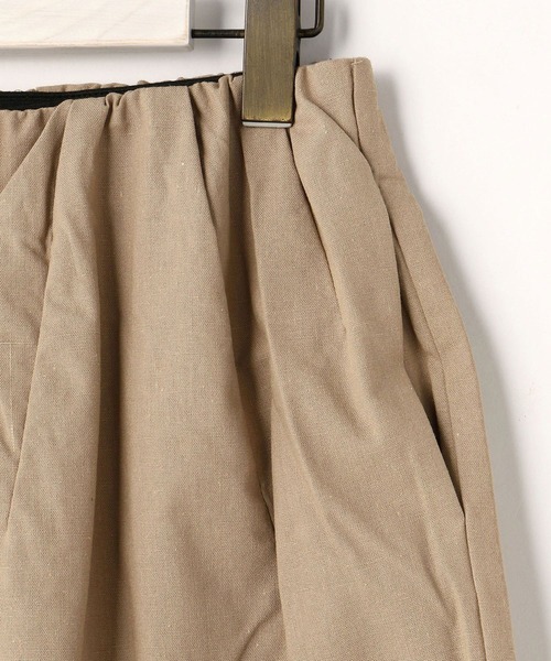 Grand PARK（グランドパーク）の「リネン混リラクシーパンツ（その他パンツ・レディース・ベージュ/ネイビー/カーキ/イエロー・FREE）」の5枚目の写真