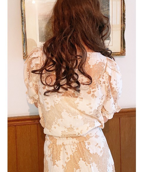 TORTE（トルテ）の「【TORTE】フロントギャザーレースブラウス（シャツ/ブラウス・レディース・ホワイト/ブラック/ライトピンク・FREE）」の14枚目の写真