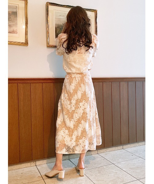 TORTE（トルテ）の「【TORTE】フロントギャザーレースブラウス（シャツ/ブラウス・レディース・ホワイト/ブラック/ライトピンク・FREE）」の15枚目の写真