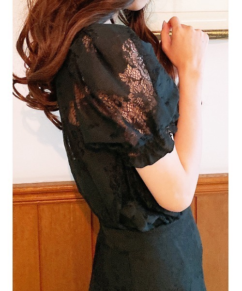 TORTE（トルテ）の「【TORTE】フロントギャザーレースブラウス（シャツ/ブラウス・レディース・ホワイト/ブラック/ライトピンク・FREE）」の10枚目の写真