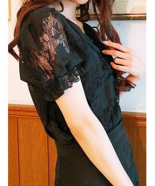 TORTE（トルテ）の「【TORTE】フロントギャザーレースブラウス（シャツ/ブラウス・レディース・ホワイト/ブラック/ライトピンク・FREE）」の11枚目の写真